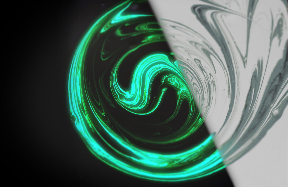 UV fluorescent dispersions